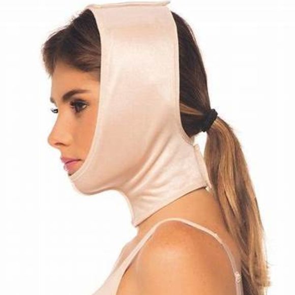 NWT Annette Post Surgery Face and Neck Compression Wrap 17396MIX Nude Fits All - Picture 4 of 6